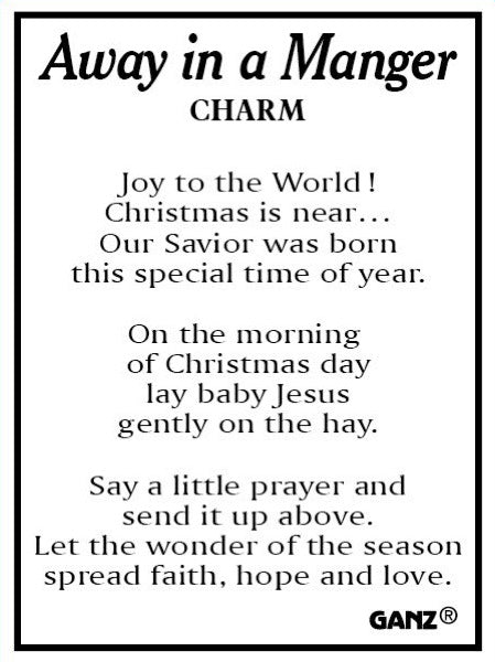 Away in a Manager - Charm box