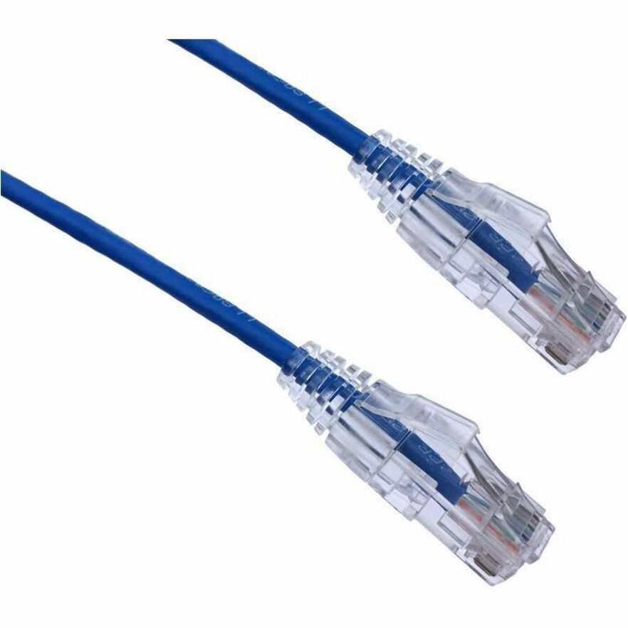 Axiom 12FT CAT6A BENDnFLEX Ultra-Thin Snagless Patch Cable (Blue) - TAA Compliant - 12 ft