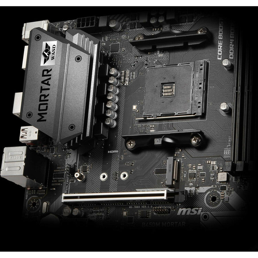 B450M Mortar Am4 Amd B450 Sata 6Gb/S Usb 3.1 Hdmi Amd Motherboard