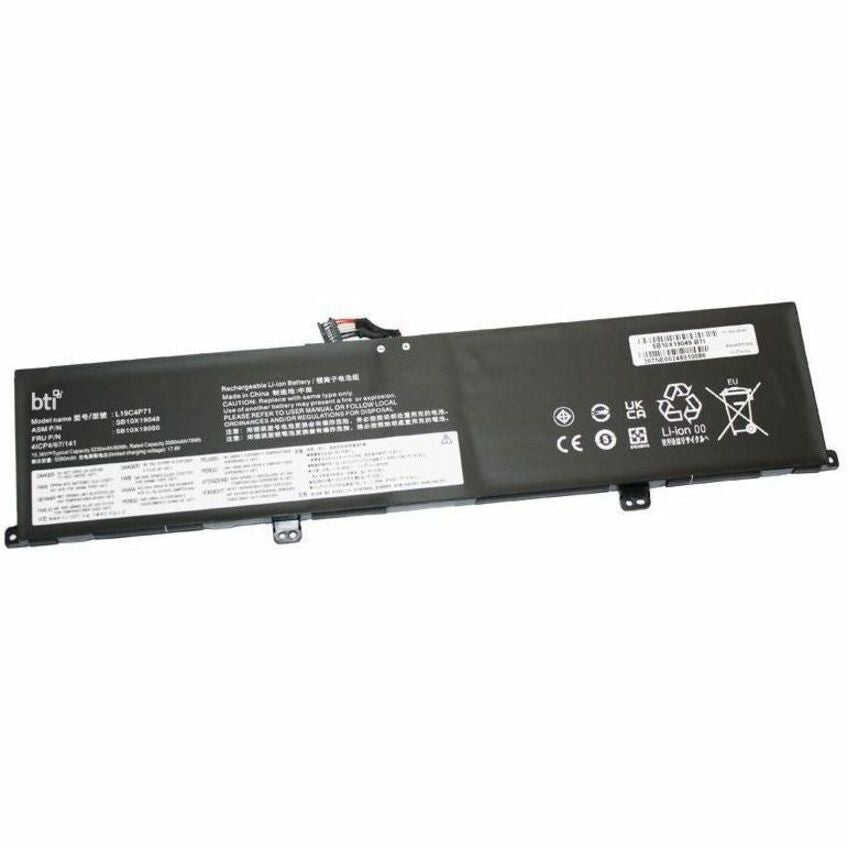 BTI 5B10X19049-BTI 15.36V 80WHR LI-ION BATTERY 5B10X19049, 5B10X19050, L19C4P71, L19M4P71,