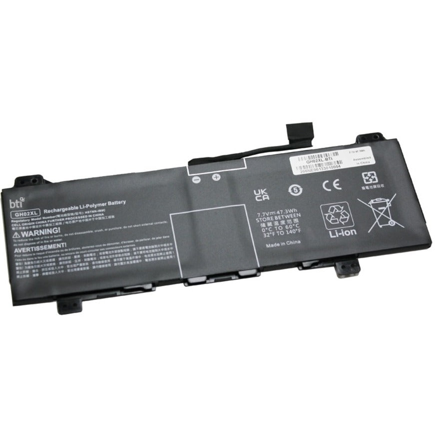 BTI Battery - For Notebook, Chromebook - Battery Rechargeable - 6220 mAh - 47.30 Wh - 7.6