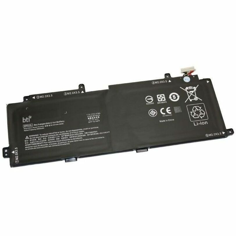 BTI MR02XL-BTI 7.7V 47WHR LI-ION BATTERY HSTNN-DB9E, L45645-271, L45645-2C1, L46601-005,