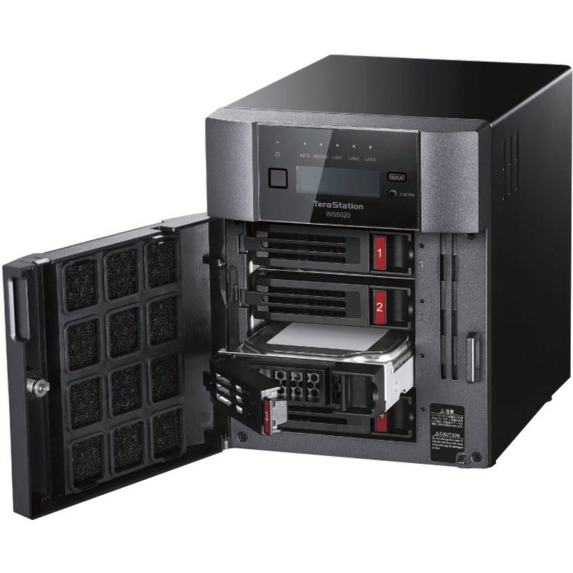 BUFFALO TeraStation WS5420 4-Bay Desktop Windows Server IoT 2019 NAS 8TB Hard Drives Included WS5420DN08S9