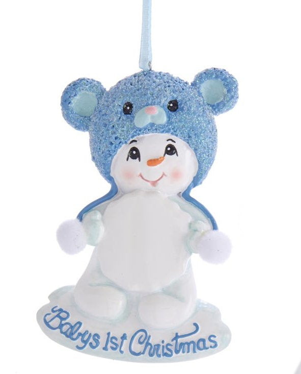 Baby's 1st Christmas Snow Bear - Blue