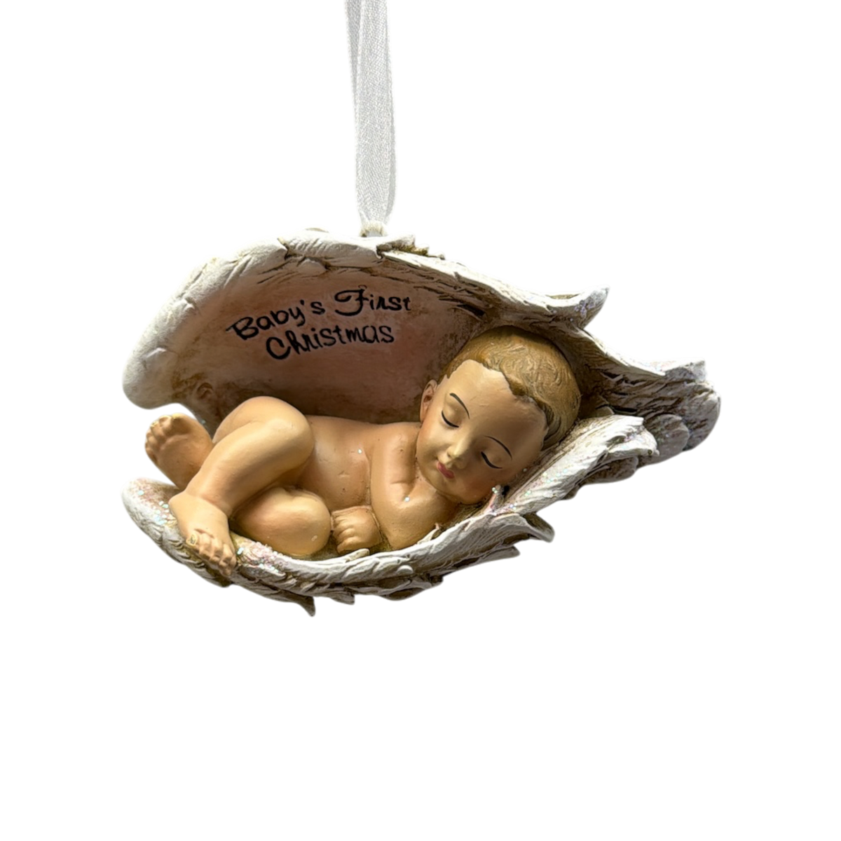 Babys First Christmas Wings Ornament