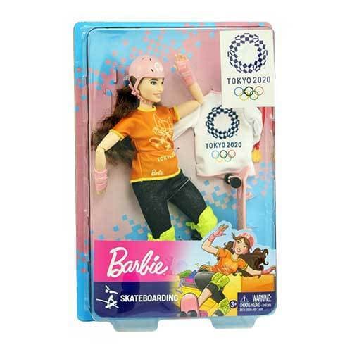 Barbie You Can Be Anything Tokyo 2020 Skateboarding Doll for Kids