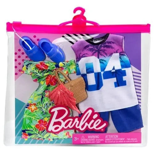 Barbie and Ken Tropical Fashion 2-Pack for Kids – Stylish Mix & Match