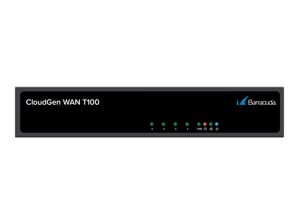 Barracuda CloudGen WAN T100B - Cold Spare - security appliance - 1GbE - desktop