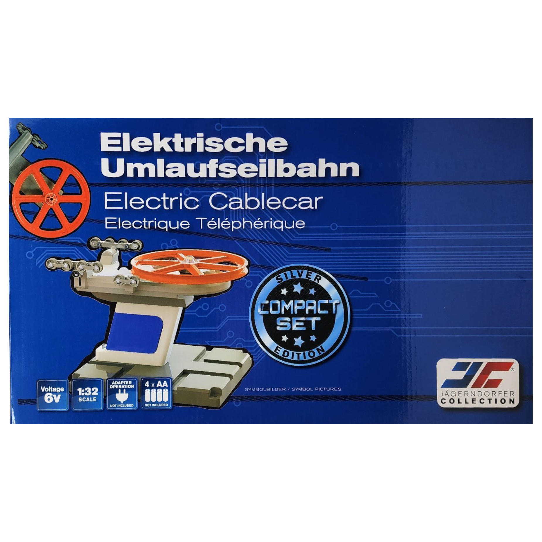 Basic Ski Lift - Black and Red - Base Mount