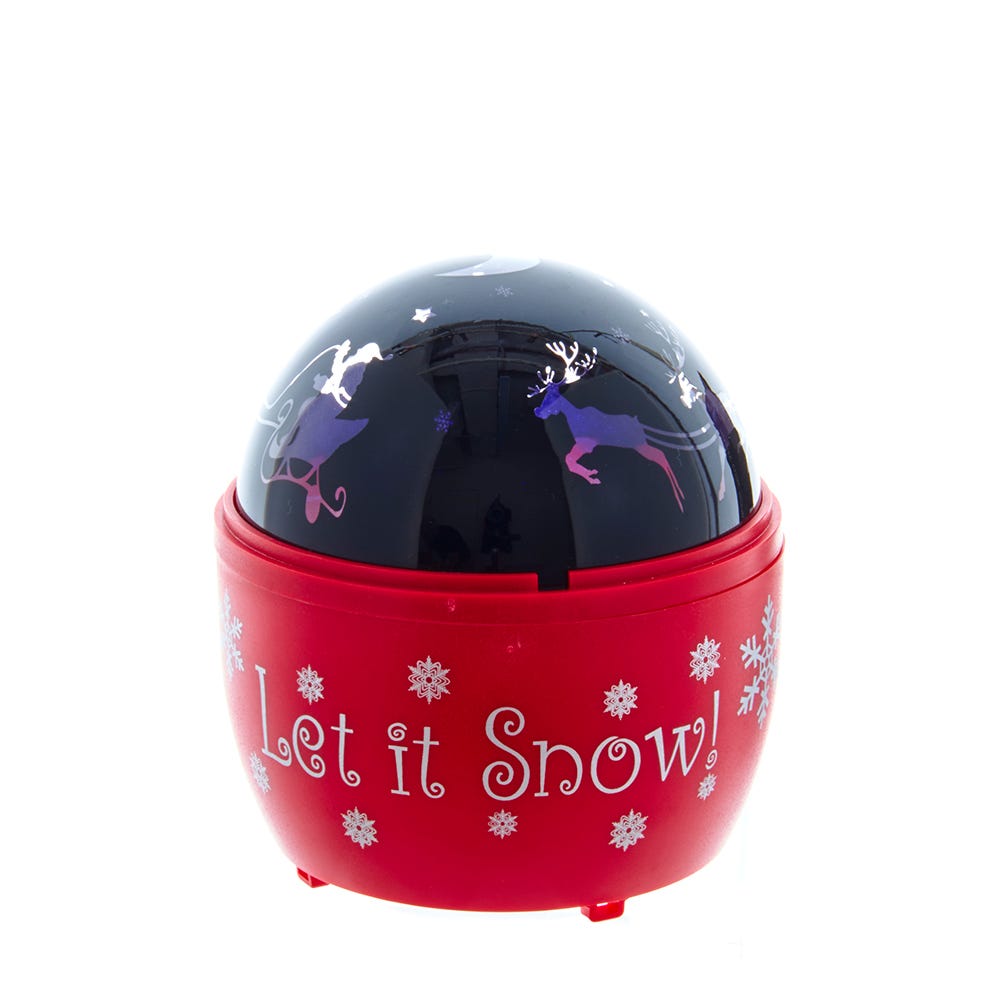 Battery-Operated or USB Powered Reindeer Night Light Projector