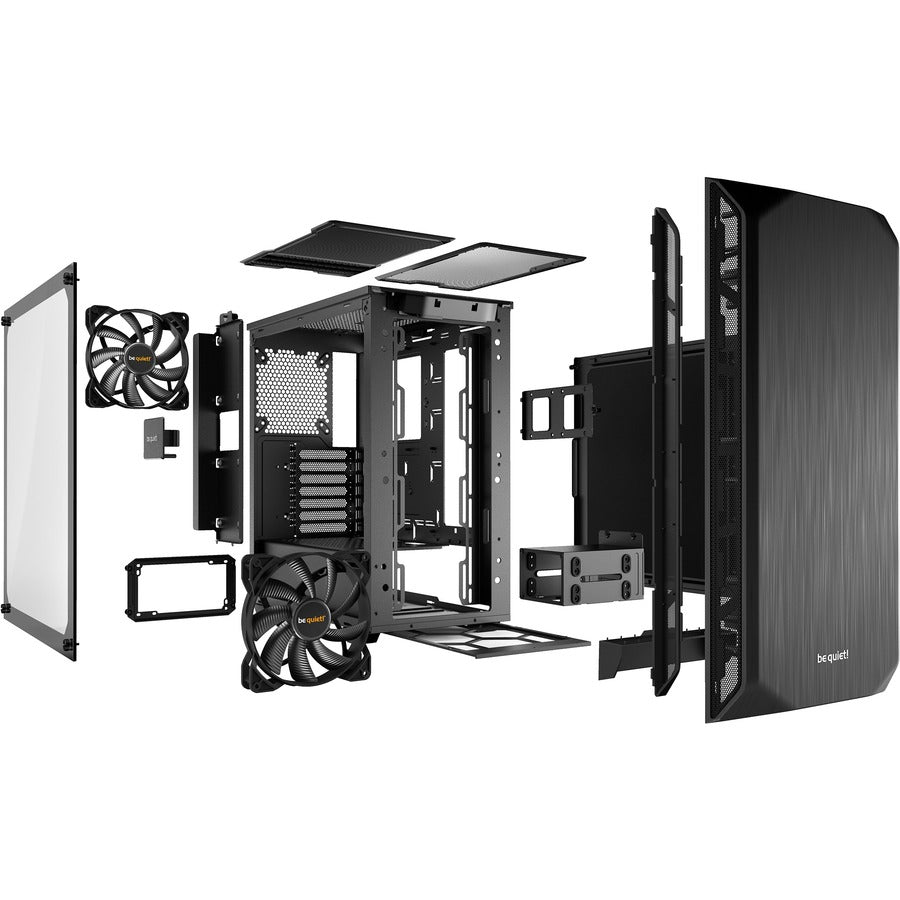 Be Quiet! Bgw34 Pure Base 500 Window Black, Atx, Midi Tower Computer Case, Tempered Glass Window, Two Preinstalled Fans