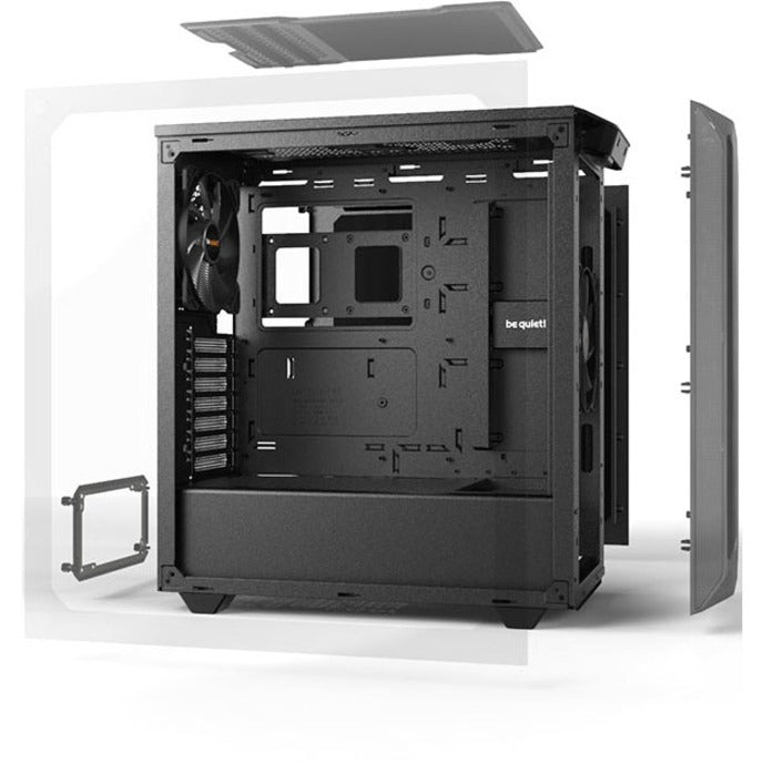 Be Quiet! Bgw34 Pure Base 500 Window Black, Atx, Midi Tower Computer Case, Tempered Glass Window, Two Preinstalled Fans