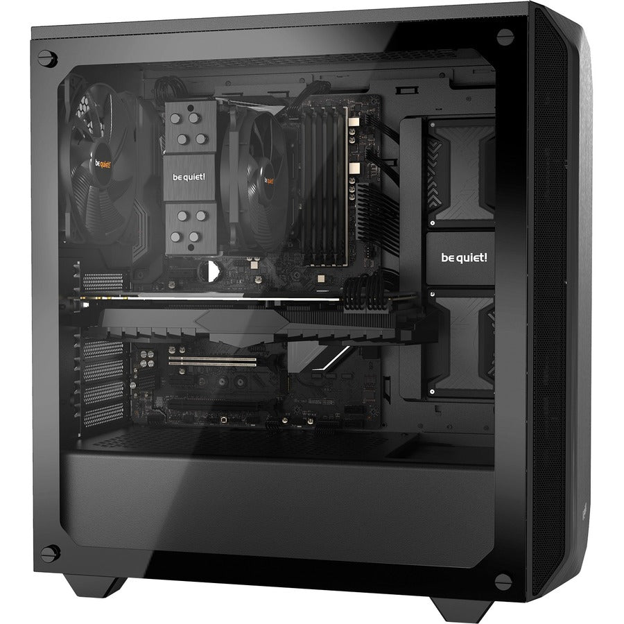 Be Quiet! Bgw34 Pure Base 500 Window Black, Atx, Midi Tower Computer Case, Tempered Glass Window, Two Preinstalled Fans