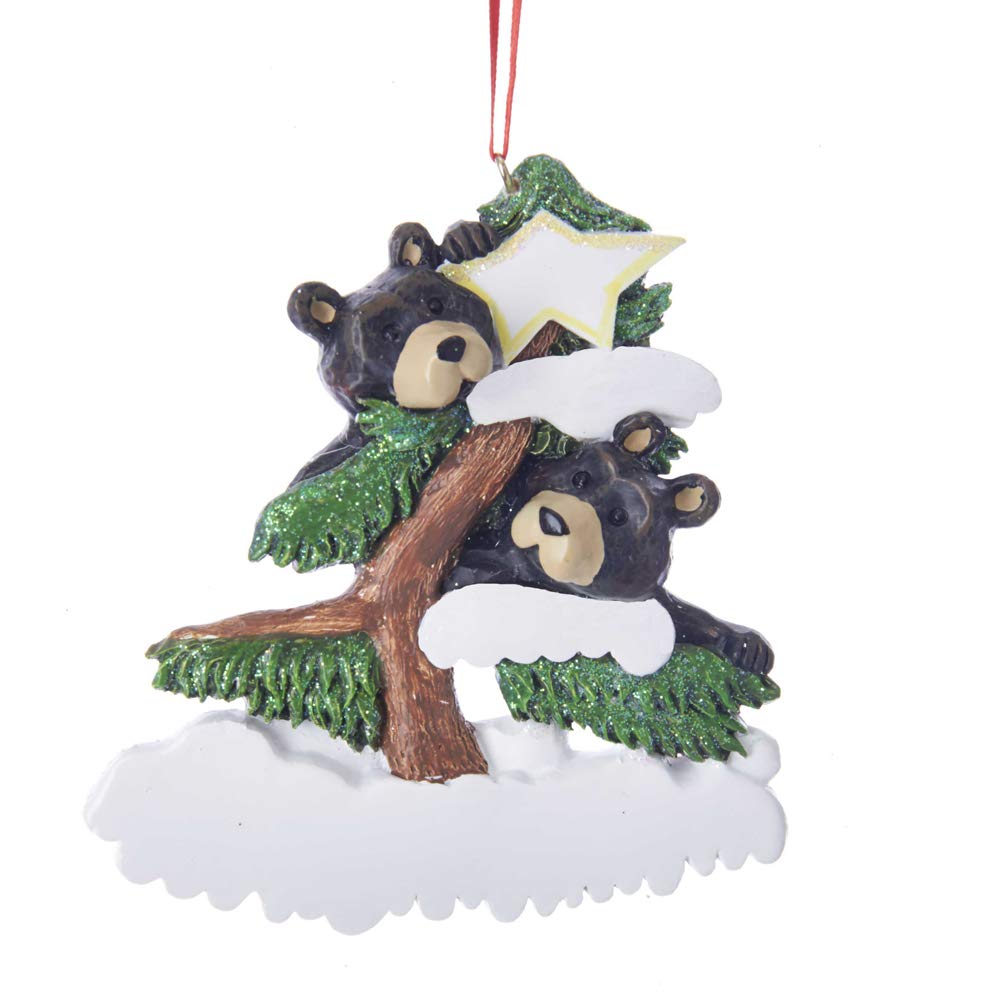 Bear Family on Tree Ornament - Family of 2