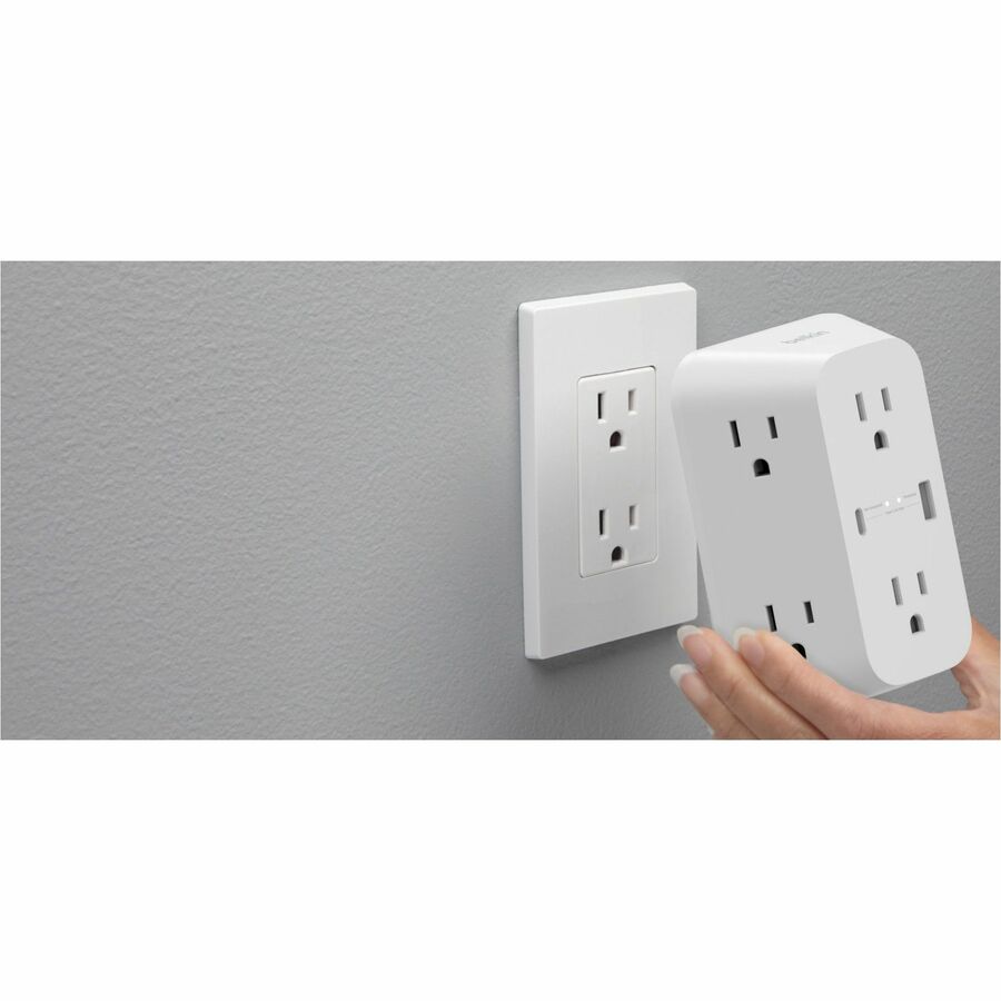 Belkin 8-Outlets Surge Suppressor/Protector - 1 x USB Type A, 1 x USB Type C, 6 x USB