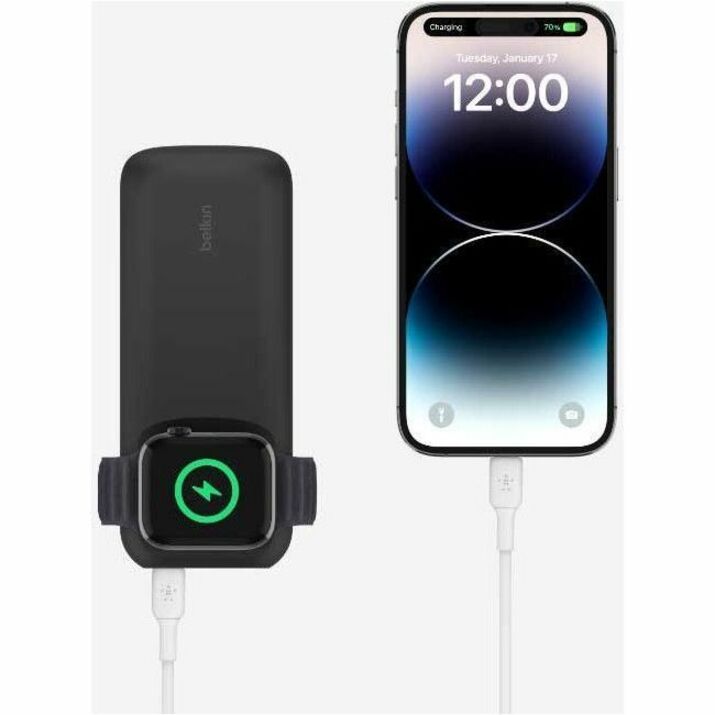 Belkin BoostCharge Pro Fast Wireless Charger for Apple Watch + Power Bank 10K - For Apple