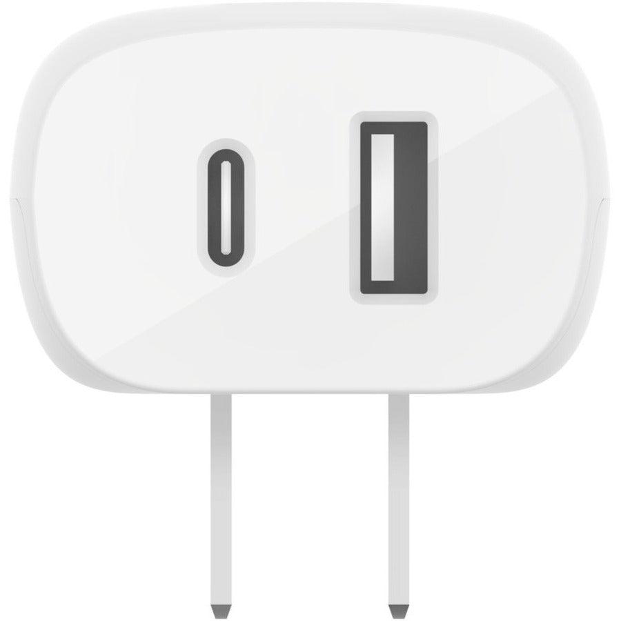 Belkin Dual Wall Charger with PPS + USB-C Cable with Lightning Connector