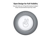 Belkin Secure Holder with Clip for AirTag - Dark Gray - Scratch Protection, Secure,