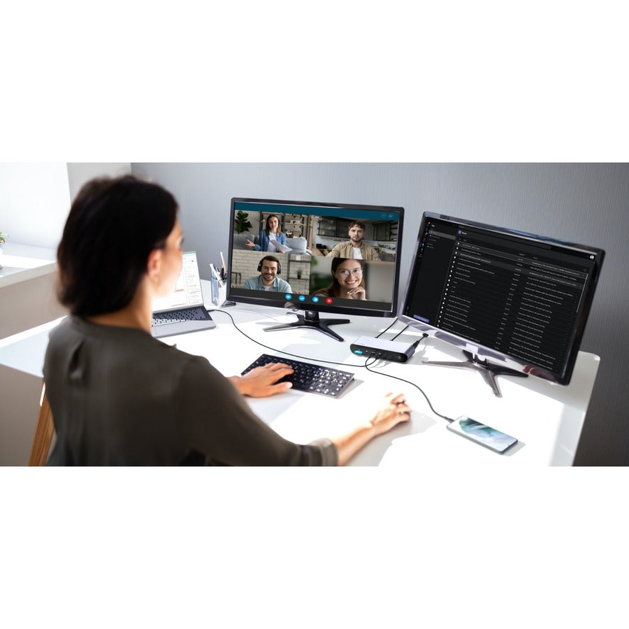 Belkin Thunderbolt 4 Laptop Docking Station - USB C Hub - USB C Docking Station for MacBook & Windows, 90W Power Delivery, Single 8K or Dual 4K Display, w/ Thunderbolt, HDMI, Ethernet, SD and Audio Ports INC006ttSGY