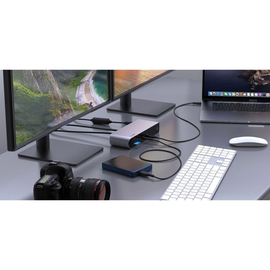 Belkin Thunderbolt 4 Laptop Docking Station - USB C Hub - USB C Docking Station for MacBook & Windows, 90W Power Delivery, Single 8K or Dual 4K Display, w/ Thunderbolt, HDMI, Ethernet, SD and Audio Ports INC006ttSGY