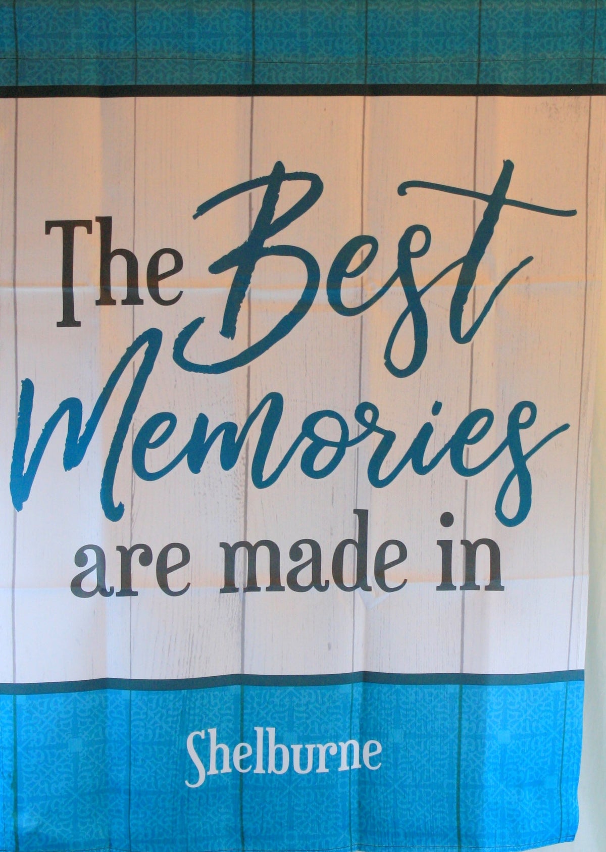 Best Memories Are Made in Shelburne Large Flag