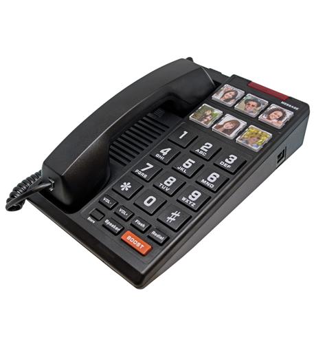 Big Button 6-Photo Speakerphone HA110S6D SCI-H3000-BK