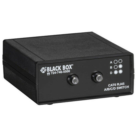 Black Box 3-to-1 CAT6 10-GbE Manual Switch (ABCD) SW1031A