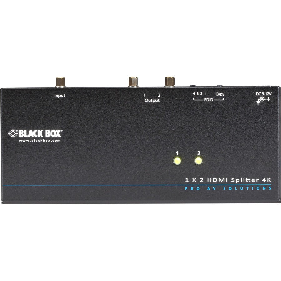 Black Box 4K HDMI Splitter - 1 x 2 VSP-HDMI1X2-4K