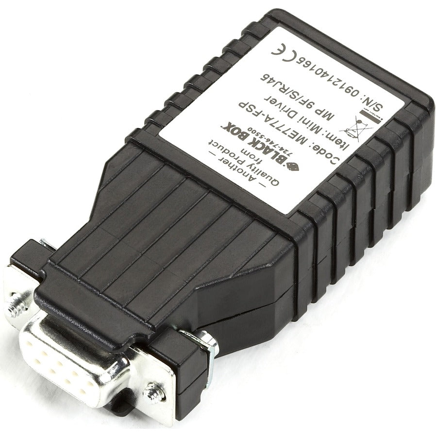 Black Box Async RS232 Extender over CATx - DB9 Male to RJ-45 ME777A-FSP
