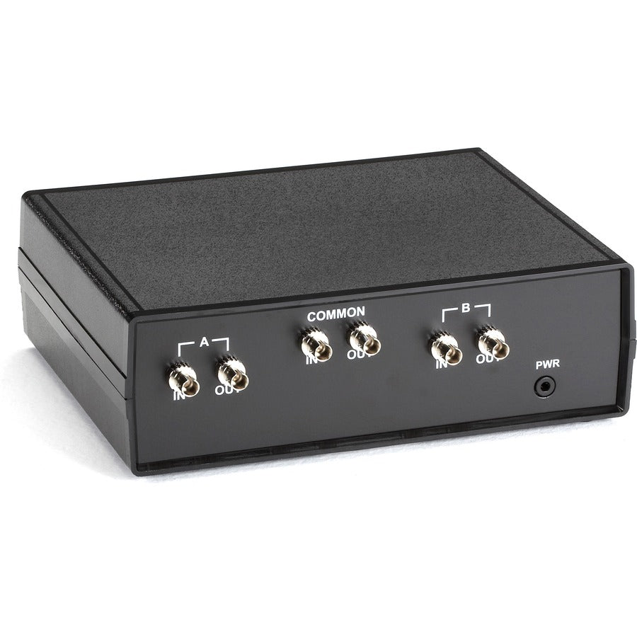 Black Box Fiber Optic A/B Desktop Switch Latching with ST MM Connectors SW1002A