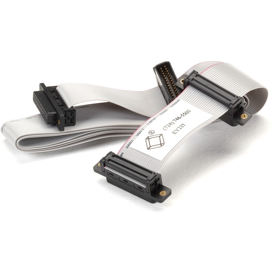 Black Box Flat Ribbon RS232 Cable - DB25 Male/Female to DB25 Male/Female, 5-ft. (1.5-m) EY237