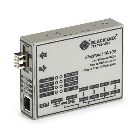 Black Box FlexPoint LMC100A-SMLC-R2 Transceiver/Media Converter