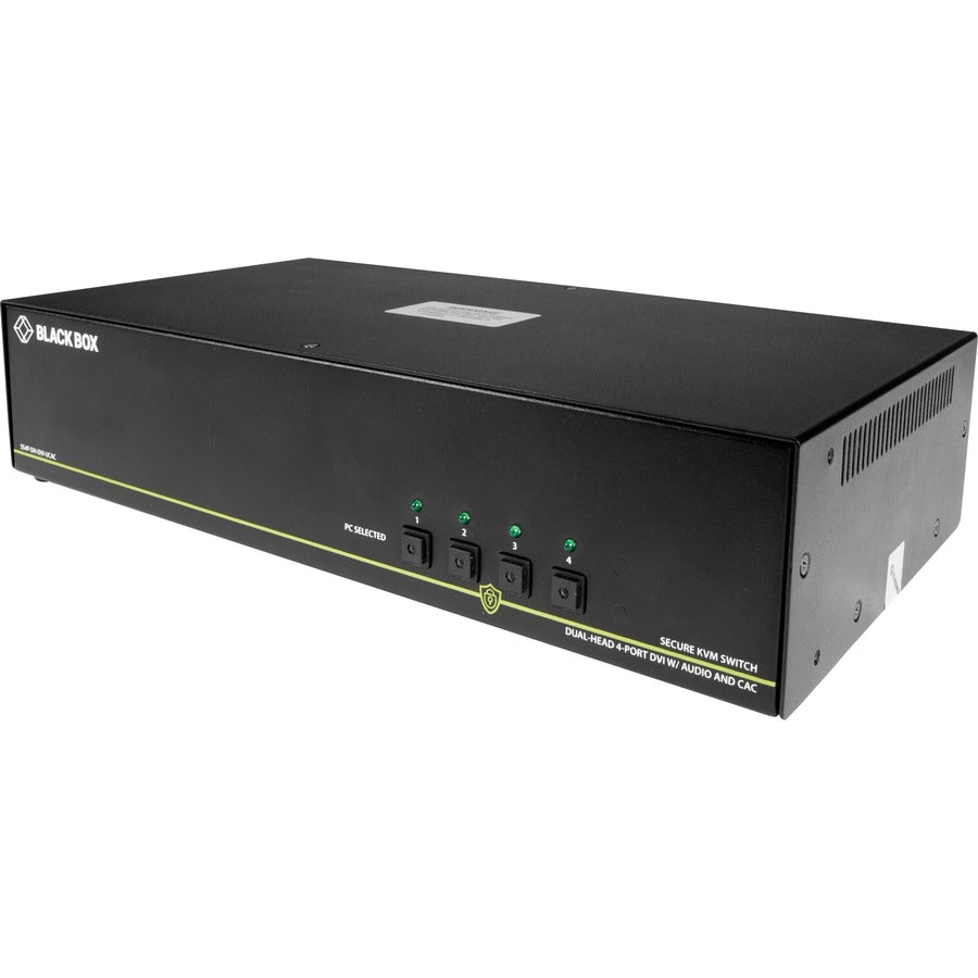 Black Box KVM Switchbox with CAC SS4P-DH-DVI-UCAC