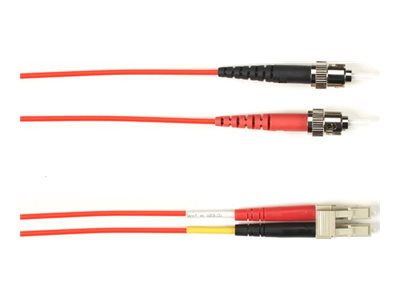 Black Box - Patch cable - ST single-mode (M) to LC single-mode (M) - 5.18 m - fiber optic - 9 / 125 micron - OS2 - OFNR - riser FOCMRSM-STLC-OR-17