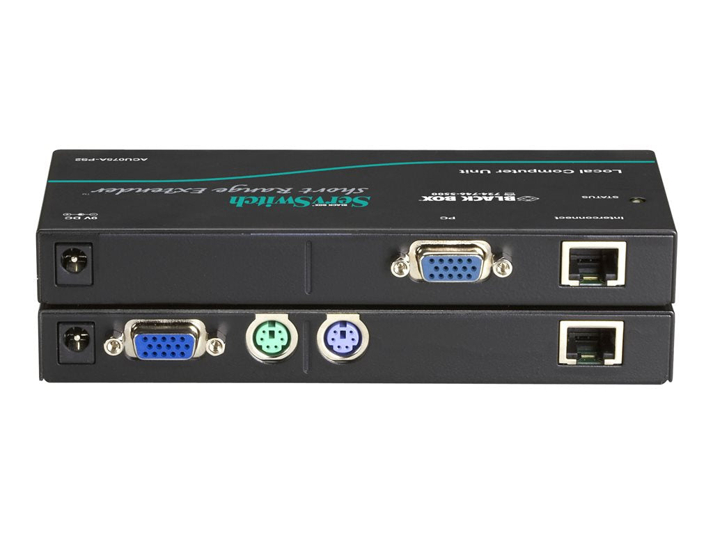 Black Box ServSwitch KVM Short-Range Extender Kit - KVM extender - up to 75 ft ACU075A-PS2