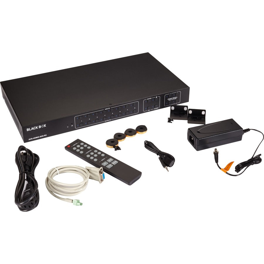Black Box Video Matrix Switcher - HDMI 2.0 AVS-HDMI2-8X8-R2