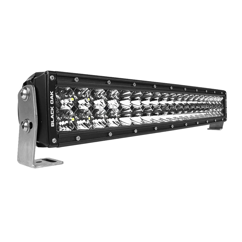 Black Oak Pro Series 3.0 Curved Double Row 20" LED Light Bar - Combo Optics - Black