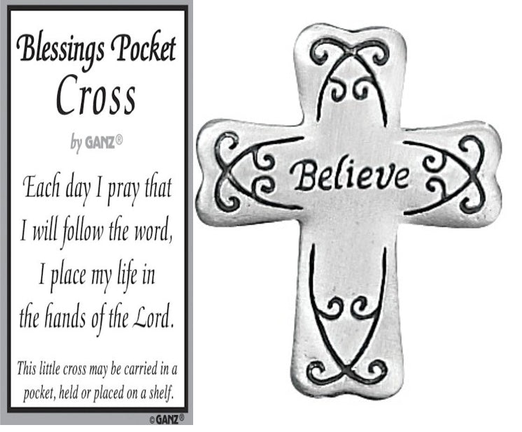 Blessings Pocket Cross Charm -
