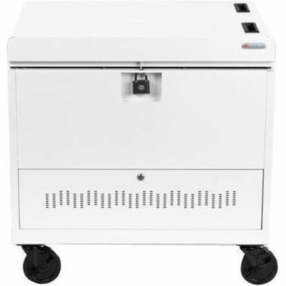 Bretford CUBE Toploader Cart with Caddies Pre-Wired TVTL30CADUSB-AW | TecSoft