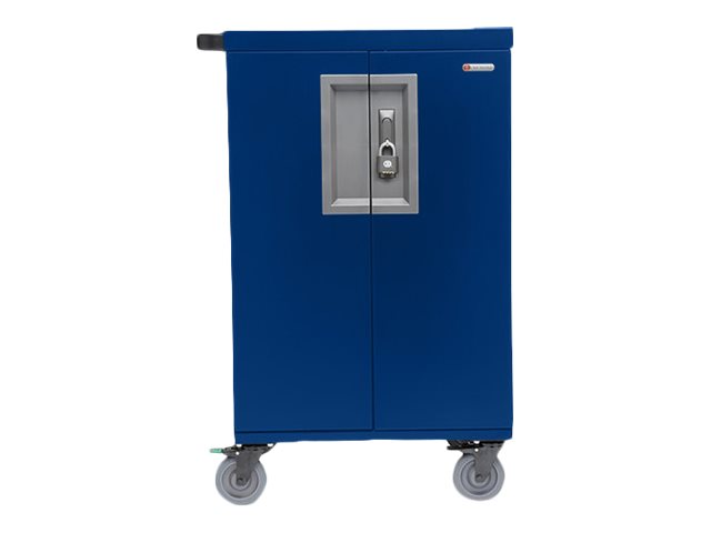 Bretford CoreX TCOREX24 - Cart (charge only) - for 24 tablets / notebooks - lockable - steel - royal blue - screen size: up to TCOREX24-RB