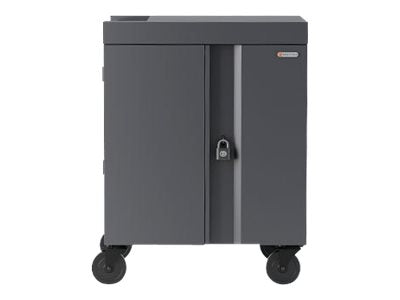 Bretford Cube Charging Cart - Cart (charge only) - for 36 tablets / notebooks - lockable - welded steel - charcoal TVC36PACC-CK