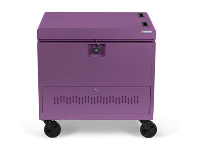 Bretford Cube Toploader TVTL30CAD - Cart (charge only) - for 30 tablets / notebooks - with caddies - lockable - steel - orchid TVTL30CAD-ORC