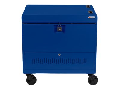 Bretford Cube Toploader TVTL30CADUSB - Cart (charge only) - pre-wired - for 30 tablets / notebooks - with caddies - lockable TVTL30CADUSB-RB
