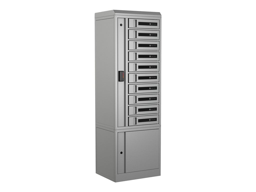 Bretford TechGuard Connect TCLAUS560EF11 - Cabinet unit (charge only) - for 10 notebooks/tablets/cellular phones - lockable -