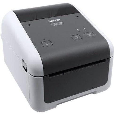 Brother TD-4210D Desktop Direct Thermal Printer - Monochrome - Label Print - USB - Yes - Serial