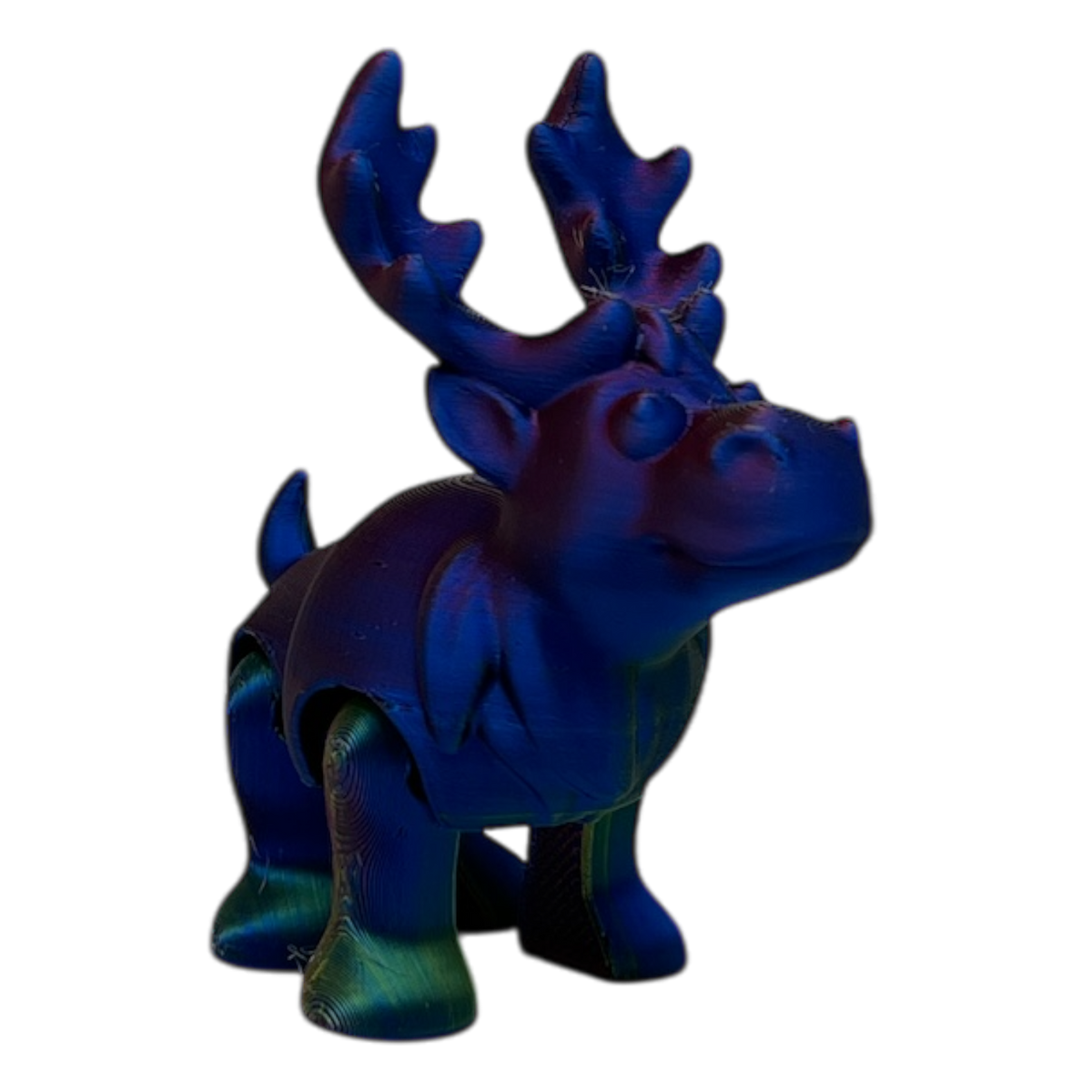 Bruce The Moose - Metallic Rainbow Color