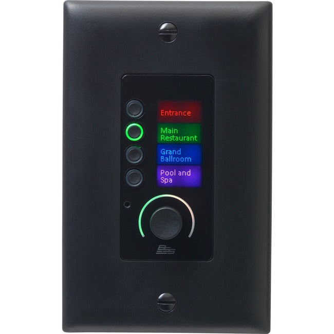 BSS EC-4BV Ethernet Controller with 4 Buttons and Volume Control BSSEC4BV-BLK-M