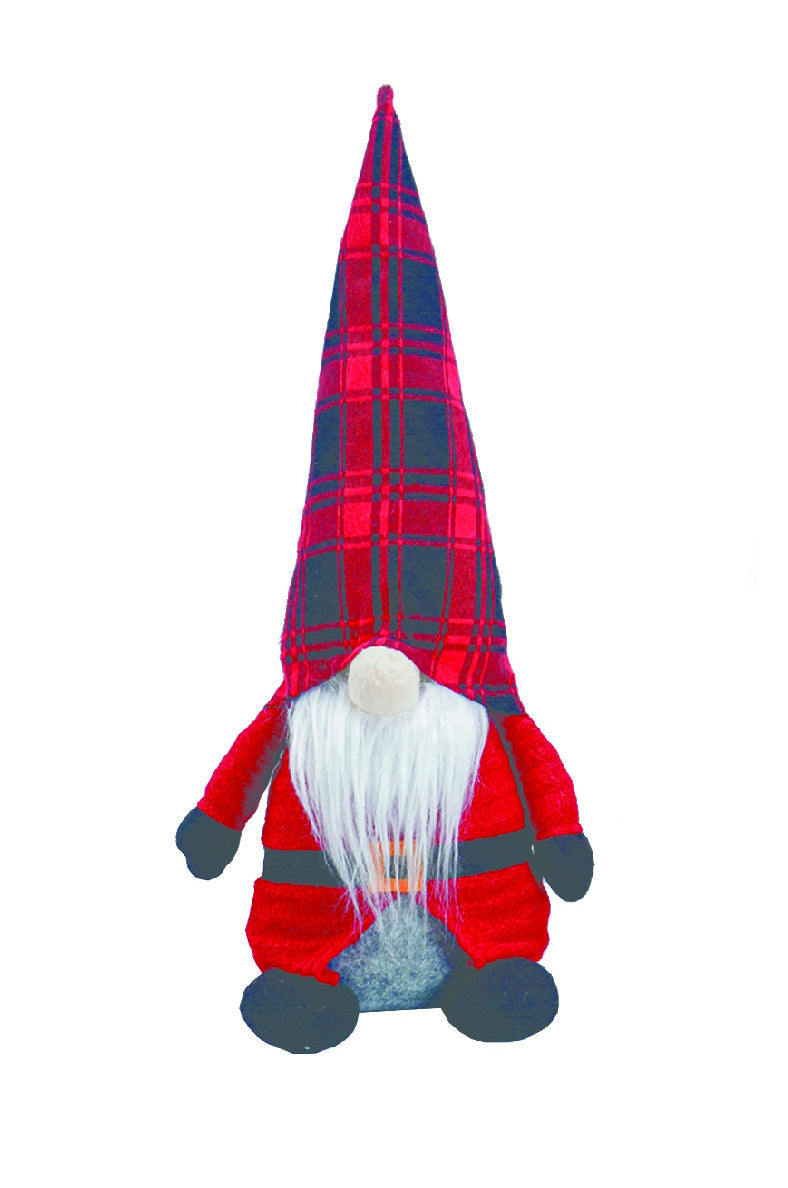 Buffalo Plaid Gnome Boy