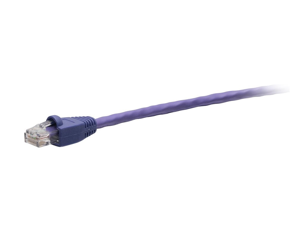 C2G 1ft Cat6 Snagless Unshielded Ethernet Cable - TAA Compliant F-Series - Purple - Network cable - TAA Compliant - RJ-45 (M) C2G43549