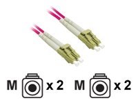 C2G 5m LC-LC 9/125 Duplex Single Mode OS2 Fiber Cable - Red - 16ft - Patch cable - LC single-mode (M) to LC single-mode (M) - 5 m - fiber optic - duplex - 9 / 125 micron - OS2 - red